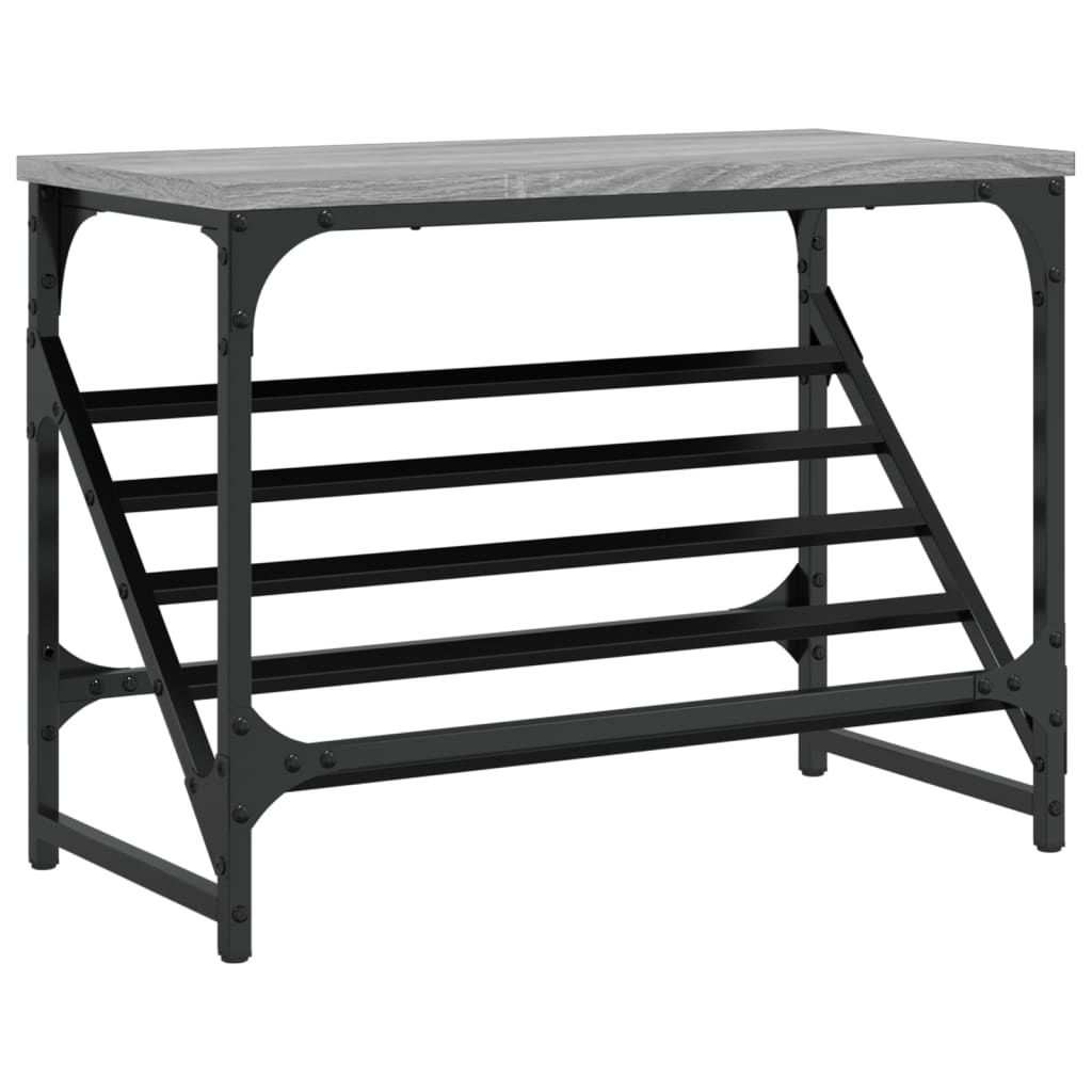 vidaXL Étagère à chaussures sonoma gris 60x30x45 cm bois d'ingénierie