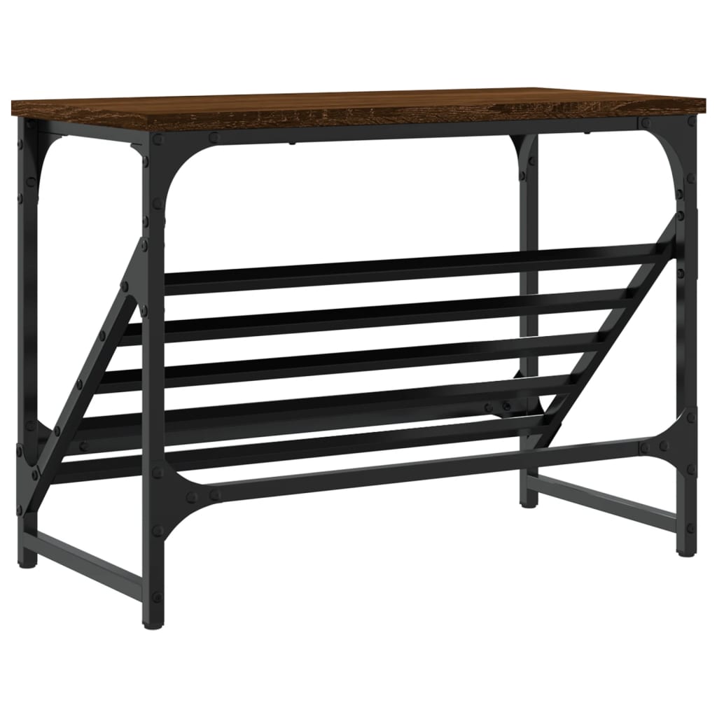 vidaXL Étagère à chaussures chêne marron 60x30x45 cm bois d'ingénierie