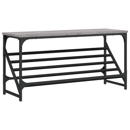 vidaXL Étagère à chaussures sonoma gris 90x30x45 cm bois d'ingénierie