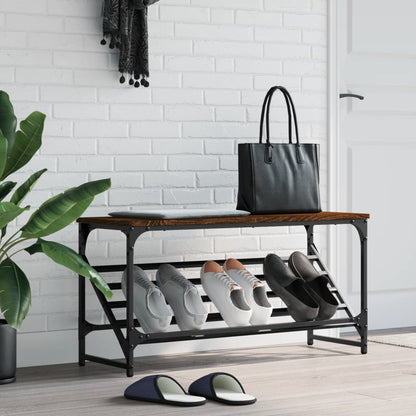 vidaXL Étagère à chaussures chêne marron 90x30x45 cm bois d'ingénierie