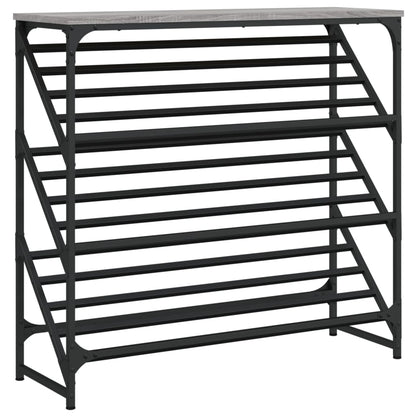 vidaXL Étagère à chaussures sonoma gris 90x30x85 cm bois d'ingénierie
