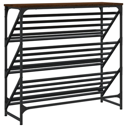 vidaXL Étagère à chaussures chêne marron 90x30x85 cm bois d'ingénierie