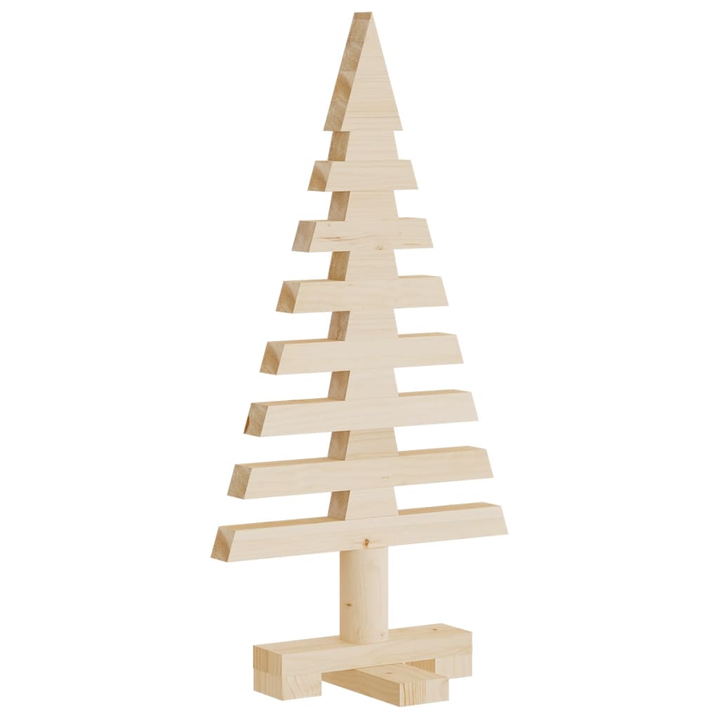 vidaXL Arbre de Noël en bois pour décoration 60 cm bois massif de pin