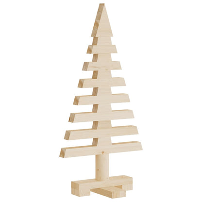 vidaXL Arbre de Noël en bois pour décoration 60 cm bois massif de pin
