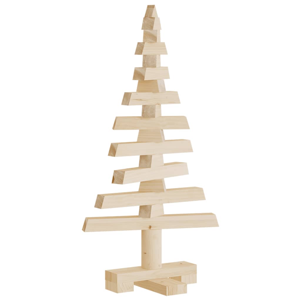 vidaXL Arbre de Noël en bois pour décoration 60 cm bois massif de pin