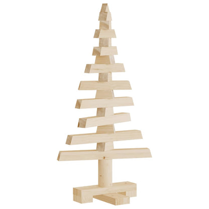 vidaXL Arbre de Noël en bois pour décoration 60 cm bois massif de pin