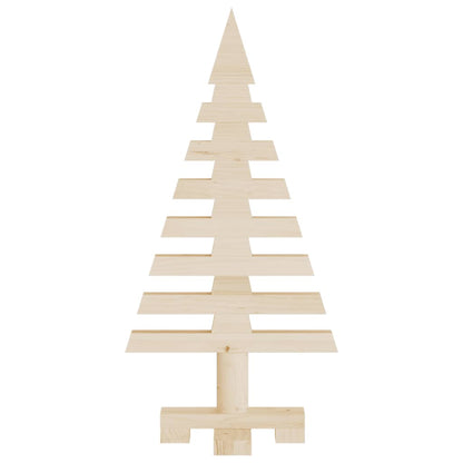 vidaXL Arbre de Noël en bois pour décoration 60 cm bois massif de pin