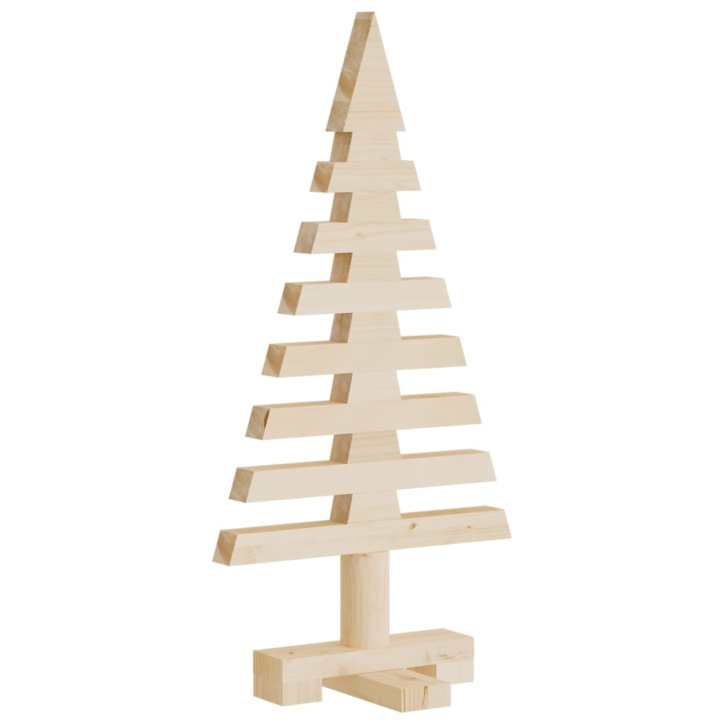 vidaXL Arbre de Noël en bois pour décoration 60 cm bois massif de pin