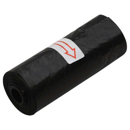 vidaXL Sacs à crottes pour chiens 750 pcs noir 30x20 cm PE