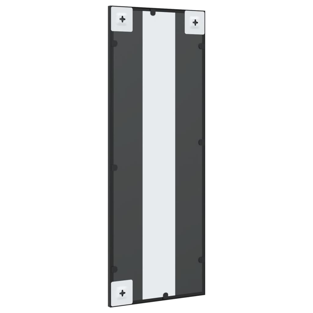 vidaXL Miroir mural noir 30x80 cm rectangulaire fer