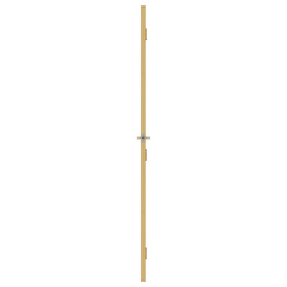 vidaXL Porte intérieure mince doré 83x201,5 cm verre trempé aluminium