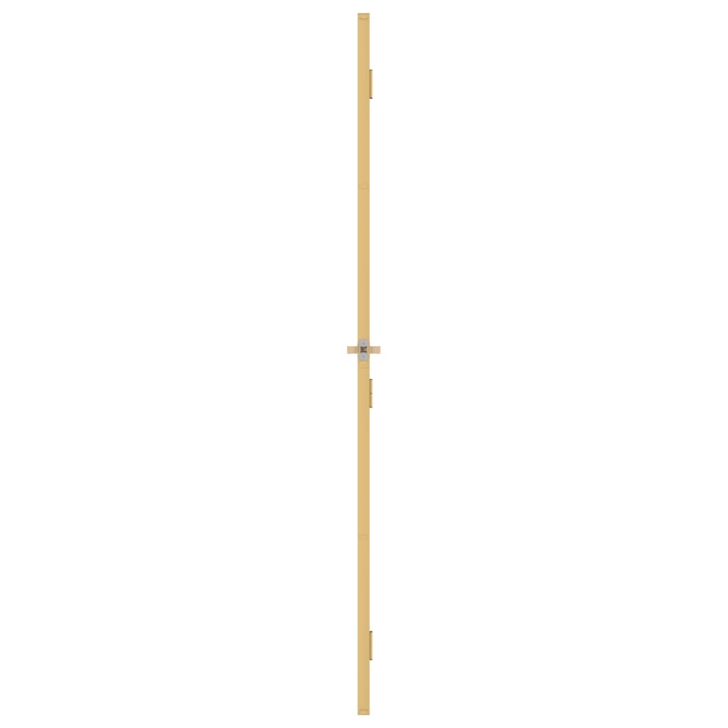 vidaXL Porte intérieure mince doré 83x201,5 cm verre trempé aluminium