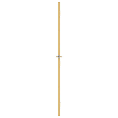 vidaXL Porte intérieure mince doré 83x201,5 cm verre trempé aluminium