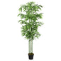 vidaXL Bambou artificiel 384 feuilles 120 cm vert