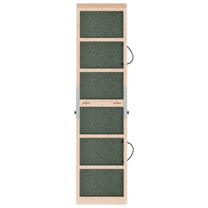 vidaXL Rampe pour chiens vert 120x30 cm bois de sapin solide