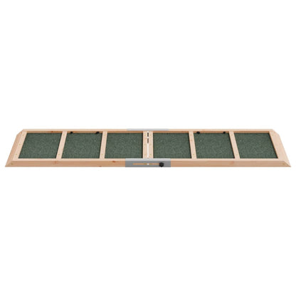 vidaXL Rampe pour chiens vert 120x30 cm bois de sapin solide