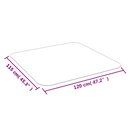 vidaXL Tapis pour stratifié ou moquette 120x115 cm PVC
