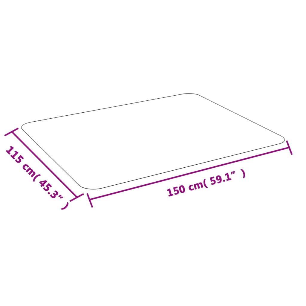 vidaXL Tapis pour stratifié ou moquette 150x115 cm PVC