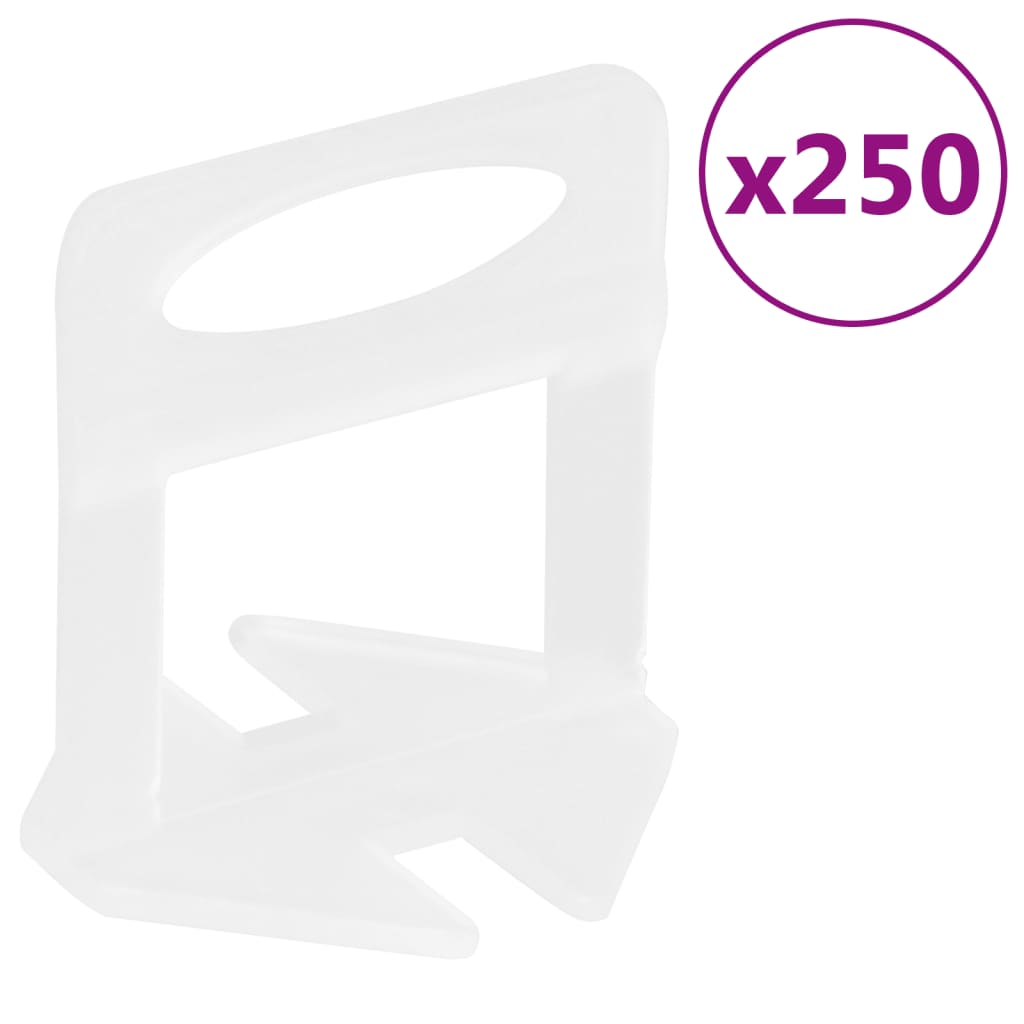 vidaXL Clips de nivellement de carreaux 250 pcs 2 mm