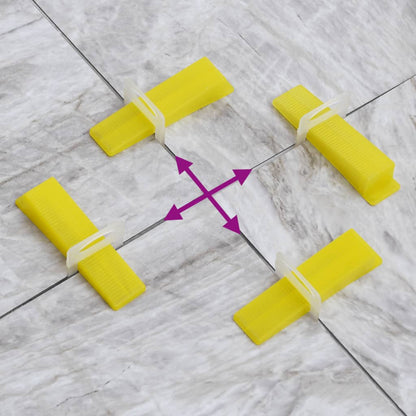 vidaXL Système de nivellement de carrelage 250 cales 500 clips 2 mm