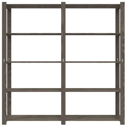 vidaXL Support de rangement à 5 niveaux gris 170x38x170 cm bois de pin