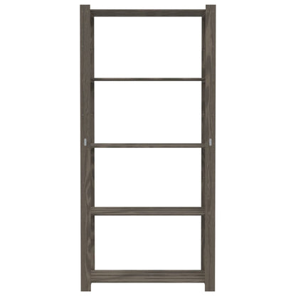 vidaXL Support de rangement à 5 niveaux gris 80x38x170 cm bois de pin