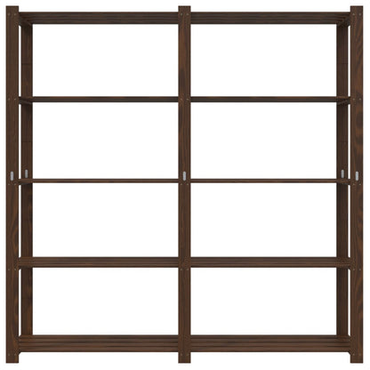 vidaXL Support de rangement à 5 niveaux marron 170x38x170 cm bois pin