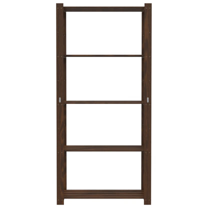 vidaXL Support de rangement à 5 niveaux marron 80x38x170 cm bois pin