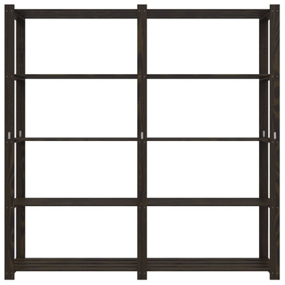 vidaXL Support de rangement à 5 niveaux noir 170x38x170 cm bois pin