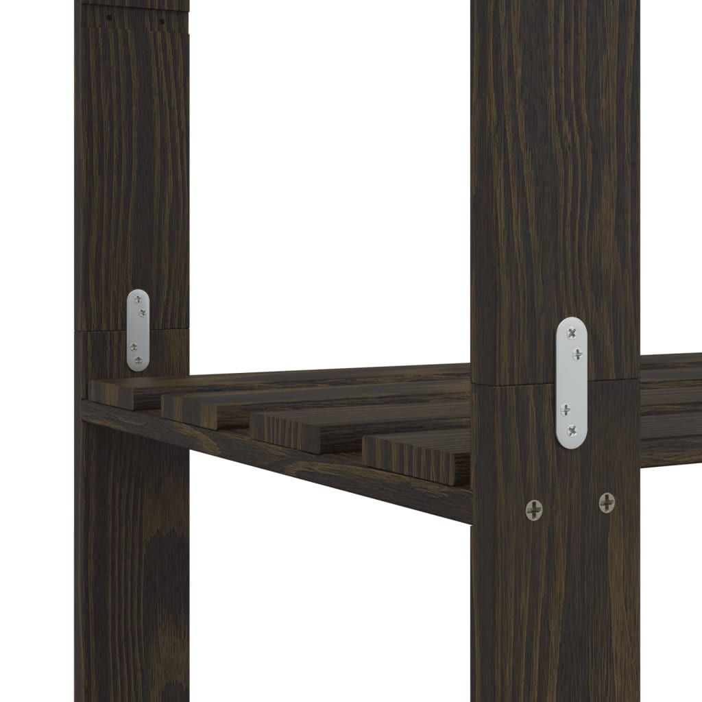 vidaXL Support de rangement à 5 niveaux noir 170x38x170 cm bois pin