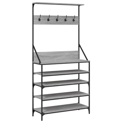 vidaXL Porte-vêtements et rangement des chaussures sonoma gris