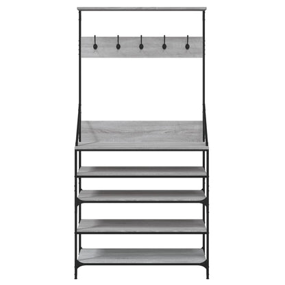vidaXL Porte-vêtements et rangement des chaussures sonoma gris
