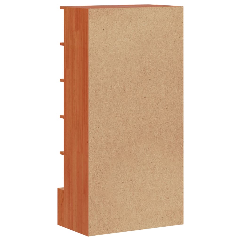 vidaXL Armoire à chaussures cire marron 52x30x104 cm bois pin massif