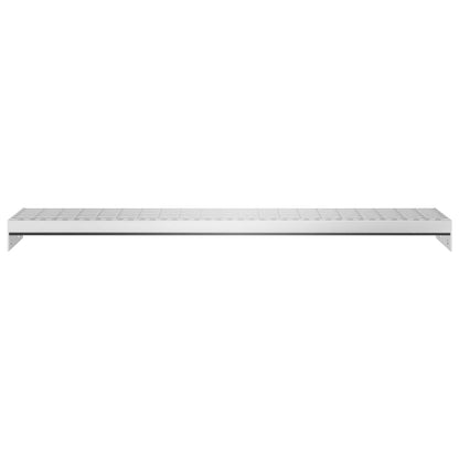 vidaXL Escalier en caillebotis 100x24x7 cm acier galvanisé