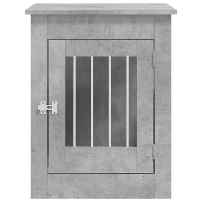 vidaXL Meuble de cage pour chiens gris béton 55x80x68 cm