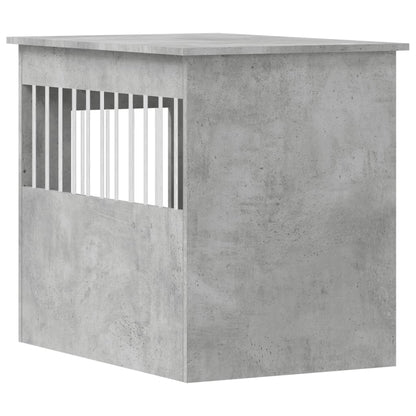 vidaXL Meuble de cage pour chiens gris béton 55x80x68 cm