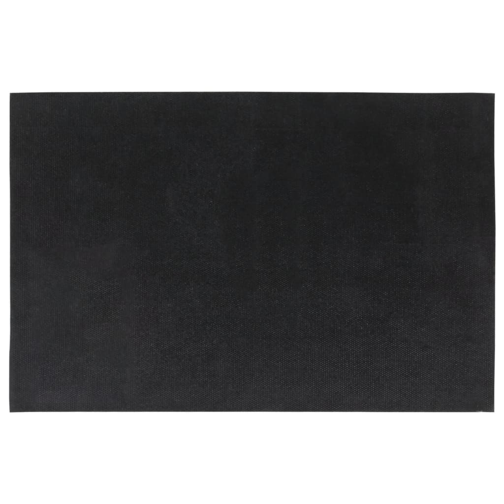 vidaXL Tapis de porte 5 pcs gris foncé 40x60 cm fibre de coco touffeté