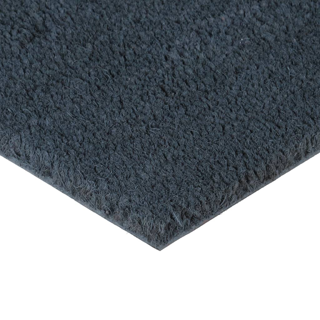 vidaXL Tapis de porte 5 pcs gris foncé 40x60 cm fibre de coco touffeté