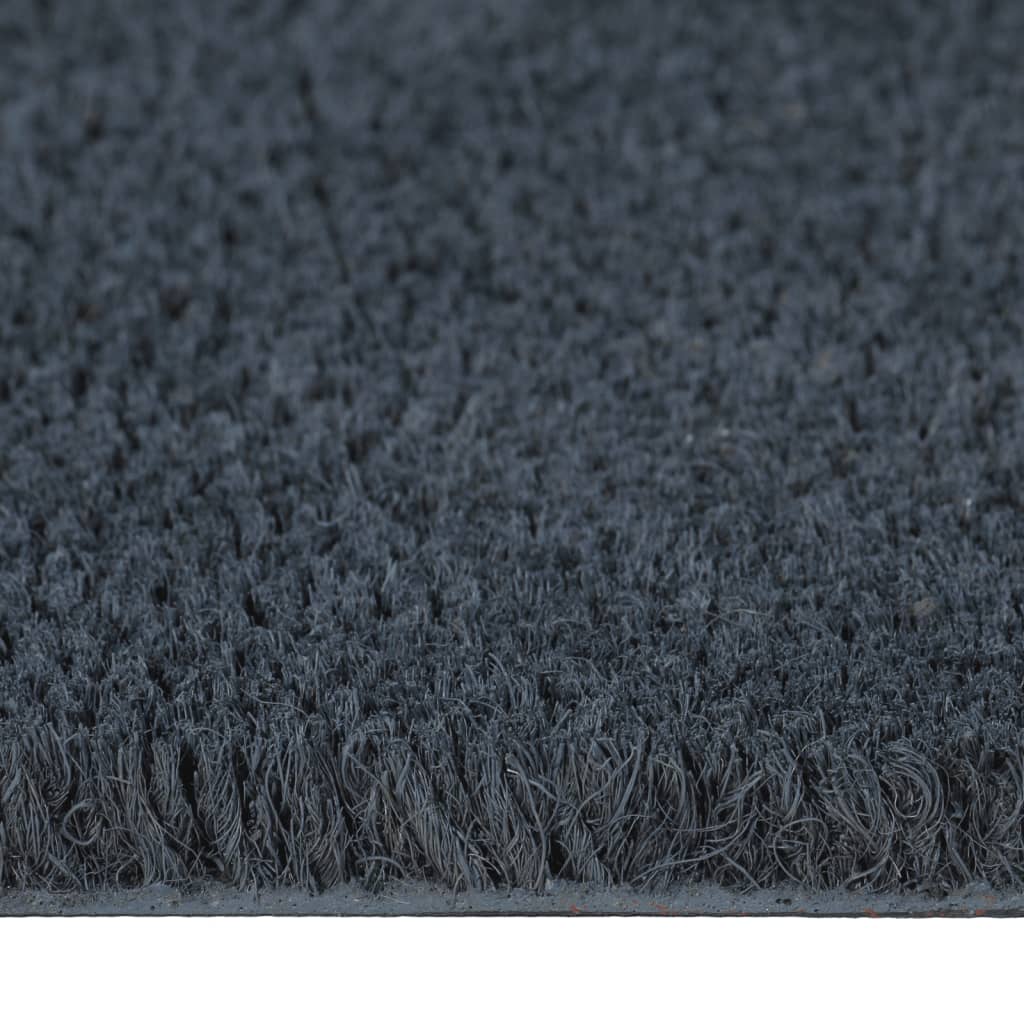 vidaXL Tapis de porte 5 pcs gris foncé 40x60 cm fibre de coco touffeté