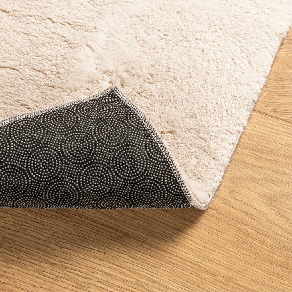 vidaXL Tapis HUARTE à poils courts doux et lavable beige 80x150 cm