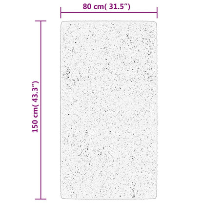 vidaXL Tapis HUARTE à poils courts doux et lavable beige 80x150 cm