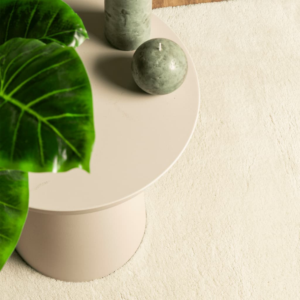 vidaXL Tapis HUARTE à poils courts doux et lavable crème 60x110 cm