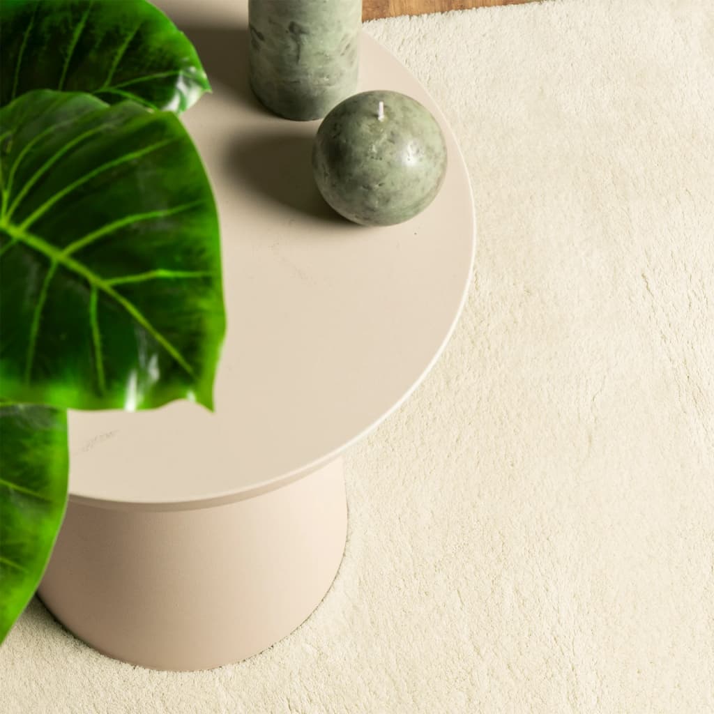 vidaXL Tapis HUARTE à poils courts doux et lavable crème 160x230 cm
