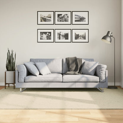 vidaXL Tapis HUARTE à poils courts doux et lavable crème 160x230 cm