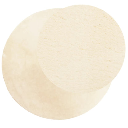 vidaXL Tapis HUARTE à poils courts doux et lavable crème Ø 80 cm