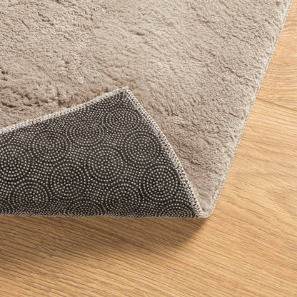 vidaXL Tapis HUARTE à poils courts doux et lavable sable 140x200 cm