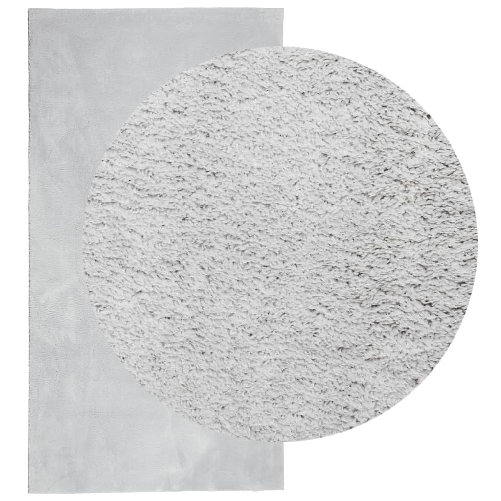 vidaXL Tapis HUARTE à poils courts doux et lavable gris 60x110 cm