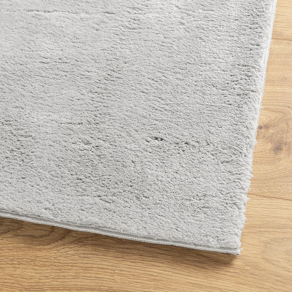 vidaXL Tapis HUARTE à poils courts doux et lavable gris 60x110 cm