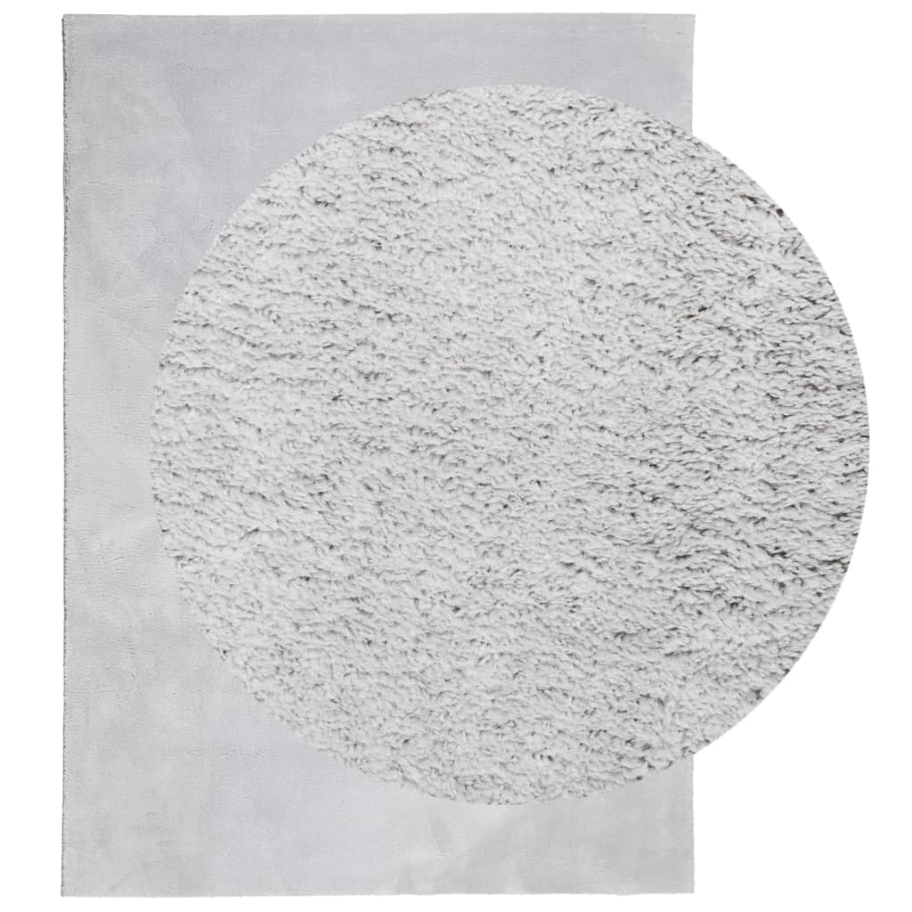 vidaXL Tapis HUARTE à poils courts doux et lavable gris 160x230 cm