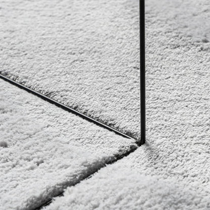 vidaXL Tapis HUARTE à poils courts doux et lavable gris Ø 120 cm